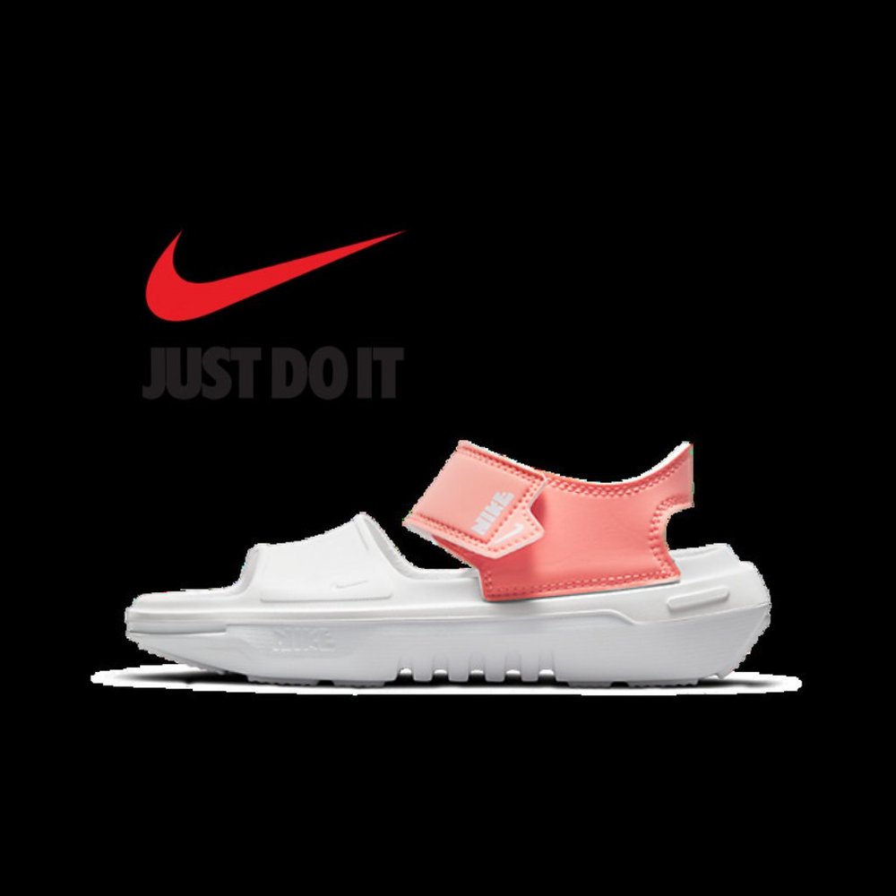 NWT NIKE Women 9 Youth 7 Playscape JUST DO IT Athletic Sandel Shoes Flat Crimson